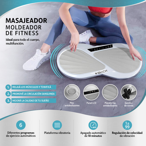 Plataforma Vibratoria Masaje Pies Cuerpo Entrena Profesional