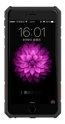 Imagen 2 de 6 de Carcasa Fuerte Nillkin Defender Ii iPhone 6/6s Plus, Rojo