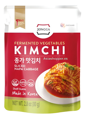 Kimchi Tradicional En Conserva 80 Gr Jongga Producto Koreano