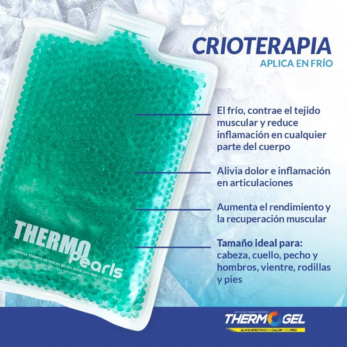 Imagen 5 de 10 de Kit De Compresas G Y M Para Uso En Frío Thermogel Pearls