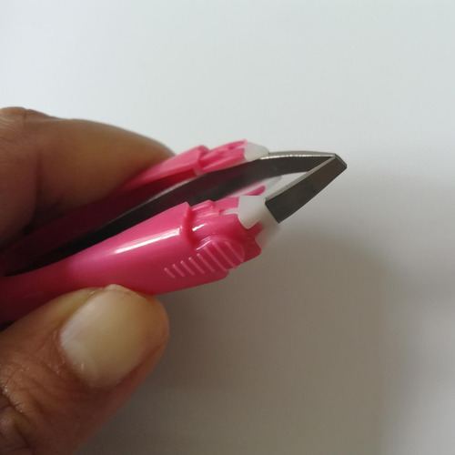 [ 2 Pinzas Para Cejas Clip De Eliminación De Cejas Rosa