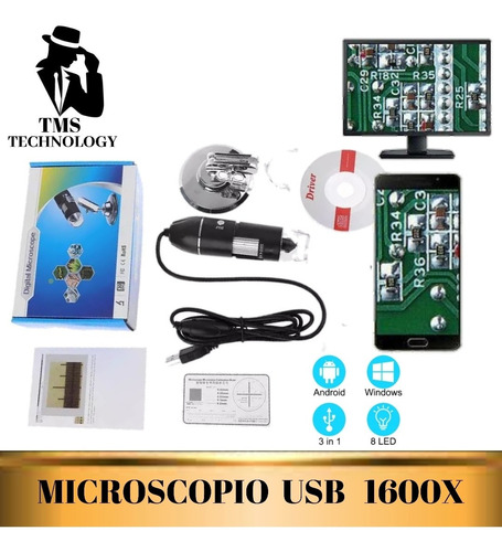 Imagen 3 de 6 de Microscopio Usb 1600x