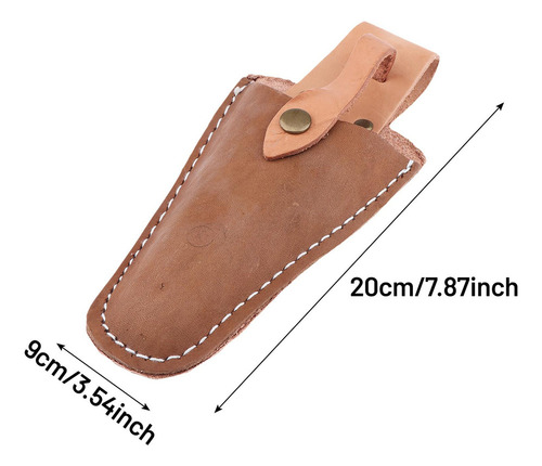 Bolsa De Material Cuero Grueso Para Tijeras De Con Funda De