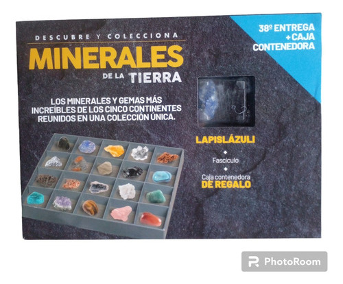 Fascculo   Minerales Entrega N 38 Lapislzuli  Caja Ktabllee