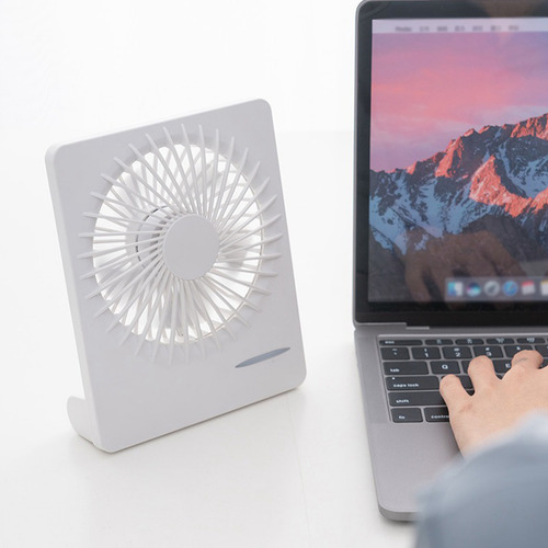Ventilador Pessoal De Mesa K Usb: Bateria De Longa Duração,