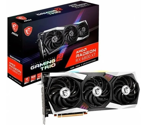 Placa De Video Msi Gaming Radeon Rx 6800 X Trio 16gb 256bit 