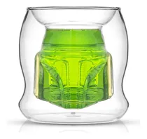 Comprar Joyjolt Star Wars Boba Fett - Casco 3d De 6.5 Onzas, Taza De Café De Vidrio De Doble Pared, Taza De Café De Star Wars, Tazas De Café De Vidrio, Tazas De Espresso Y Tazas De Té, Colección De Vasos De