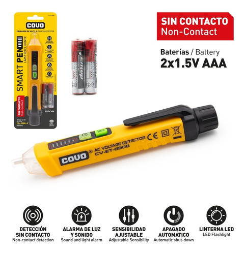 Probador De Corriente Inteligente 12-1000v Cv-et-8908