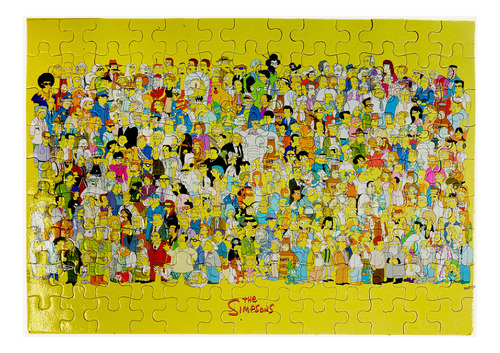 Rompecabezas 117 De Simpsons Todos Los Personajes Clasicos