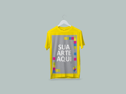 Camiseta Sua Estampa Logo Arte Pronta Entrega Personalizada