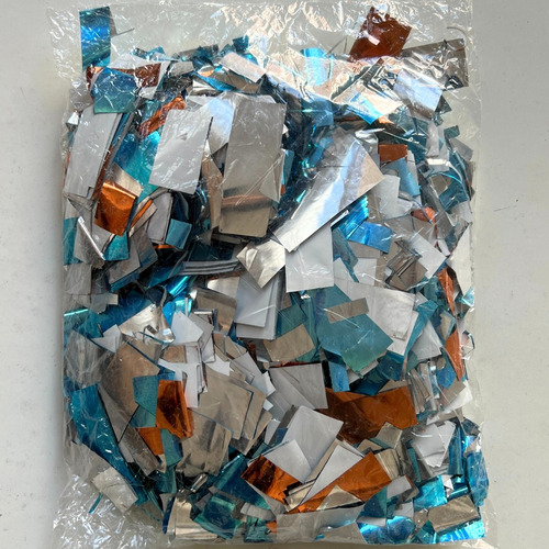 Papel Metalizado Confeti Colores Maquina Fiesta Bolsa 1/2 Kg