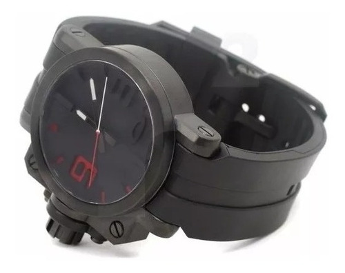 Pulseira Oakley Uhr Stealth Gearbox Preta Sem Fecho