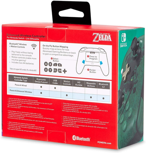 Control Inalámbrico Nintendo Switch Silueta Link Powera (Usado)
