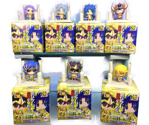 Zodiaco Saint Seiya Chibi Set 7 Figuras Caja (animekawaii)