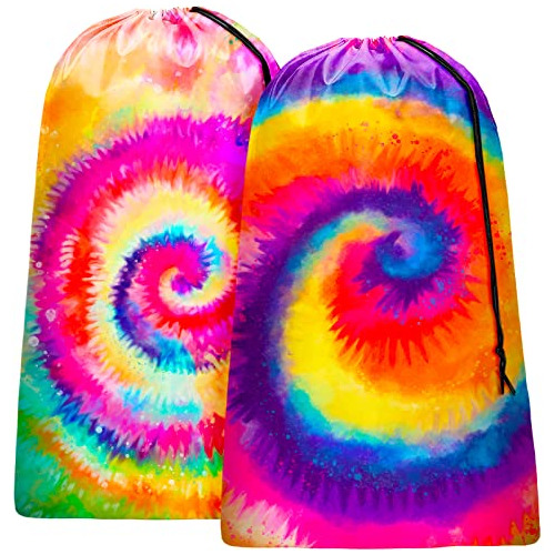 2 Pack Bolsa De Lavandería Tie Dye, Lavable A Máquina