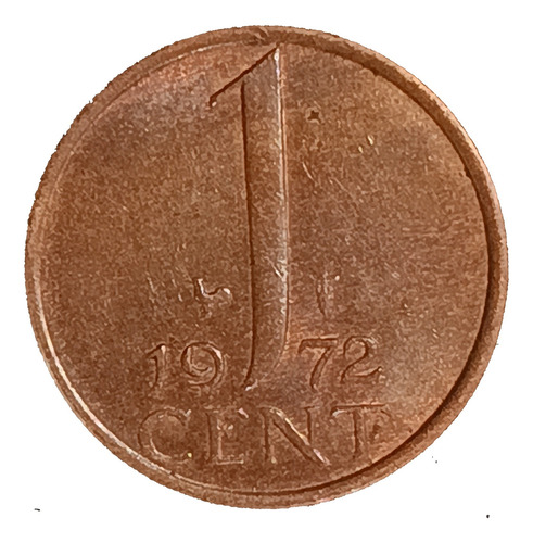 Holanda 1 Cent 1972 Excelente Km 180 Reina Juliana