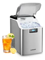 Comprar Nugget - Máquina De Hacer Hielo Portátil, máquina de hielo de guijarros con hielo masticable suave, máquina de hielo de operación con un solo clic con autolimpieza y 24h Timer, Capacidad de 20Kg\u002Fdía