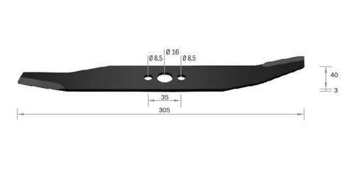 Faca / Lâmina Para Cortador De Grama Husqvarna Flutuante