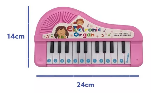 Brinquedo Teclado Infantil Música 22 Teclas Piano 21 Sons