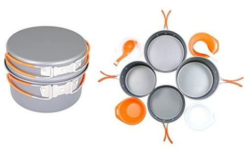 Gas One Anodizado Set De Cocina De Aluminio 3  5 Personas  .