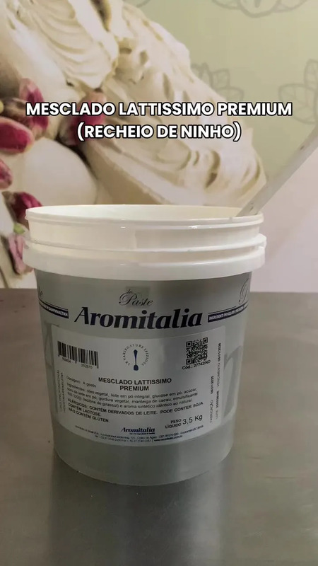 Mesclado Lattissimo Premium Aromitalia 3,5kg Recheio Ninho