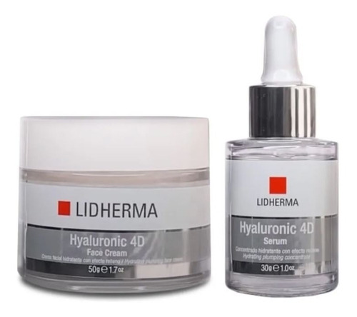 Kit Hyaluronic 4d Face Cream + Serum Hialuronico Lidherma