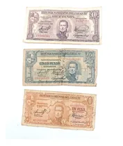 Comprar Billetes Antiguos Uruguay 1939 (lote) - Numismatica