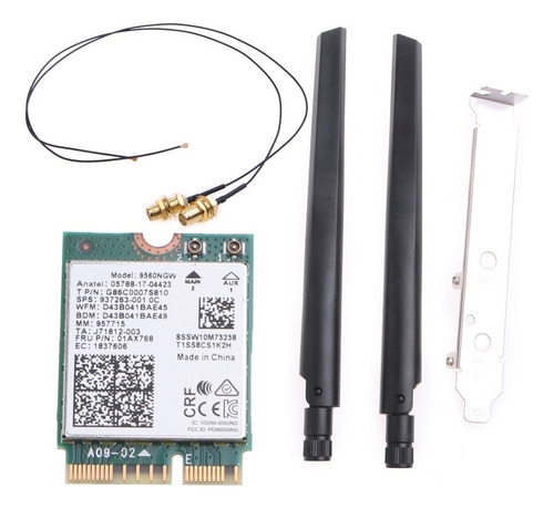 Juego De 1 Antena Externa Intel 9560 M.2 Cnvio