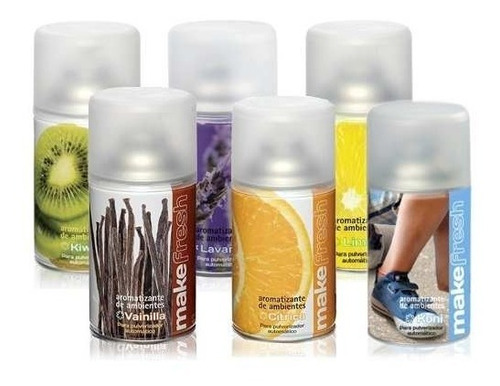 Aerosoles Aromatizantes Para Difusor Make Fresh Pack 6un