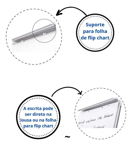 Flip Chart Magnético Liquido Limpeza Bloco De Sulfite 96x66