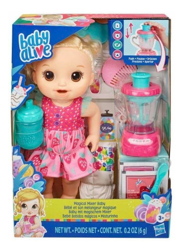 Muñeca Baby Alive Bebé Batidos Mágicos Con Accesorios