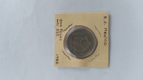 Moneda 200 Pesos Mexico De 1.986 