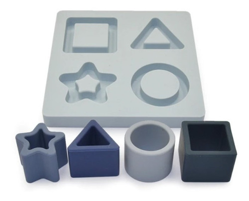 Imagen 5 de 7 de Juego Didactico Figuras De Silicona Para Bebe Rompecabeza