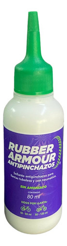 Antipinchazo Para Llantas Tubeless Rubber Armour 80ml 