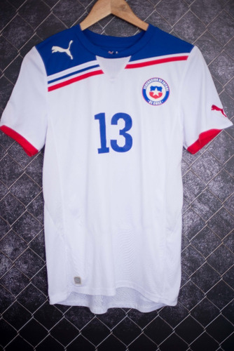 Chile 2011 Puma Uniforme 2 Número 13 Estrada Tamanho P