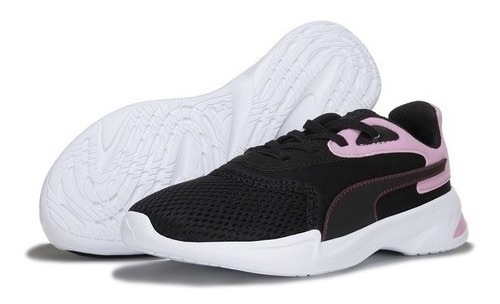 Tenis Puma Jaro Ac Negro/rosa Niña Softfoam+  (uk13, Mex19)