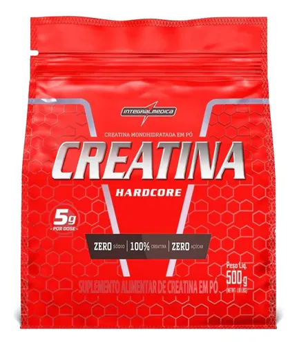 Creatina Hardcore Monohidratada 500g Pó Pouch Integralmédica Sem ...