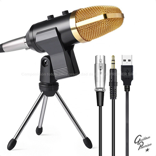 Imagen 4 de 10 de Kit Grabacion Radio Microfono Condenser Echo Interfase Mixer