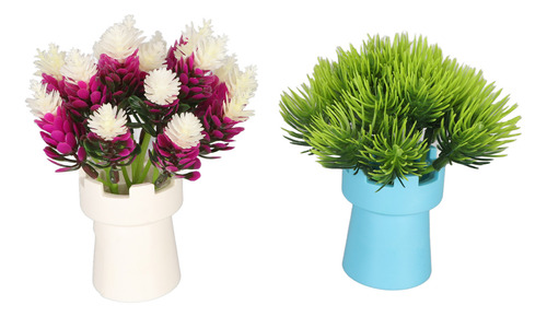 Decoraciones Para Peceras, 2 Unidades, Aptas Para Flores Art