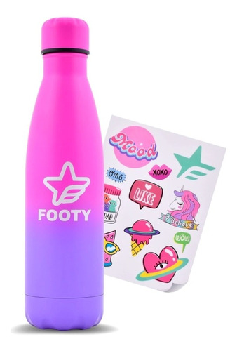 Botellita Térmica Footy Batik Con Stickers Personalizable