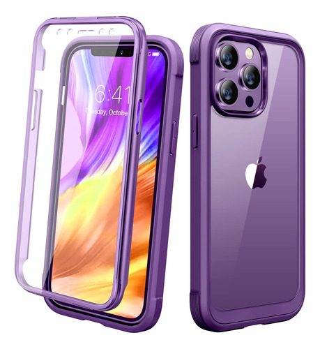 Funda Miracase Para iPhone 12 Pro Max Purple1
