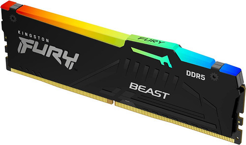 Memoria Ram Ddr5 16gb 5600mt/s Kingston Fury Beast Rgb Cl40