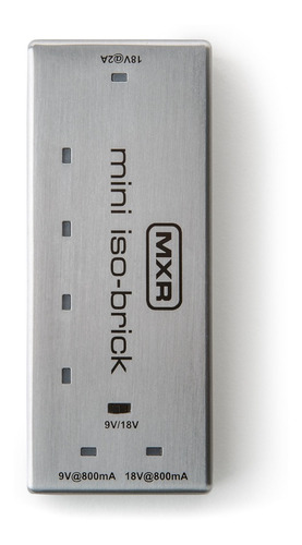 Mxr M 239 Mini ISO-Brick fuente 9/18 V para 5 pedales M239 color gris