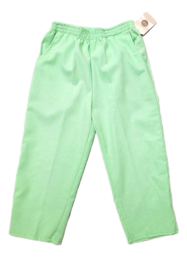 Capri Lino Juvenil Elastico En Cintura Con Bolsas 32 34 36