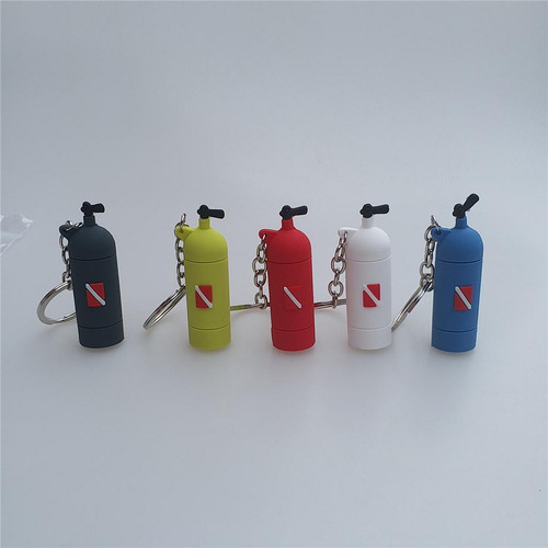 Llavero De Tanque De Buceo De 2x 12cm, Llavero Para