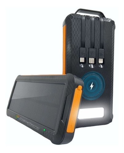 Power Bank Cargador Portátil Solar Inalambrico 8000mah Led