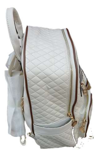 Mochila Chenson, Mujer Beige Geométrico
