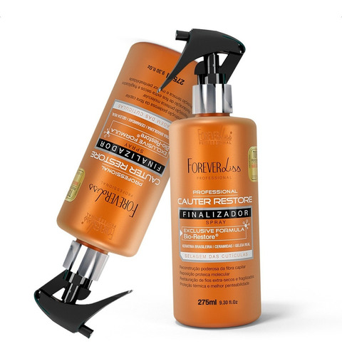 Kit 02 Spray Finalizador Cauter Restore Forever Liss 275ml