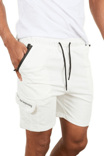 Pack X 2 Short Bermuda Cargo Con Cierre Algodon Hombre 