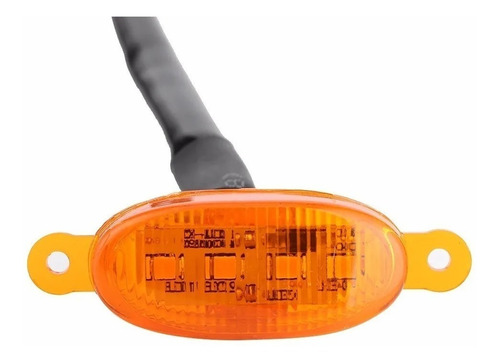 Imagen 5 de 8 de Led Tipo Raptor Naranjas Ámbar X4 Universal Parrilla Karvas